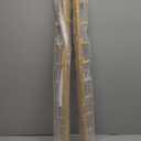SKOLOO Wall Mounted Coat Rack 38", 10 Hooks, Bamboo, Shaker Style, Natural