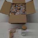 Otis Classic Small Glass Jars with Lids  Set of 12 Mini Glass Bottles with Corks for Halloween Decorations Fall Dcor Wedding & Party Favors, Halloween DIY Crafts, Potions, Spices & Candy, 3.4 oz