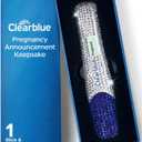 Clearblue Bedazzled Pregnancy Announcement Keepsake Stick 1ct; Unique and Memorable Reminder for Sharing Special Moments on Social Media
