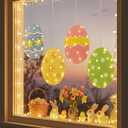 EAMBRITE Easter Decorations Outdoor Easter Egg Lights, Lighted Large Eggs Stake/Hanging/Table with Timer for Yard Signs, Window, Home, Pathway, Lawn, Garden, Spring, Indoor Outside Decor
