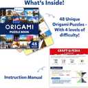 3 x Skillmatics Origami Puzzle Book - 48 Folding Puzzles for Kids, Fun STEM Toy & Brain Teasers, Educational & Travel Gifts for Ages 8, 9, 10 and Up