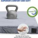 CYMULA Memory Foam Camping Mattress Pad, CertiPUR-US Sleeping Mat, Portable Roll Up Mattress for Adults, Camping Bed Pads for Sleepover, Car Bed with Travel Bag