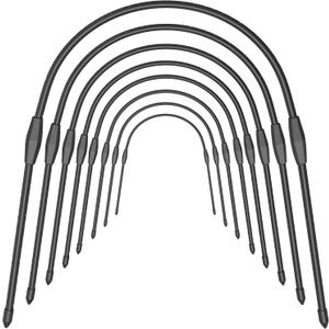 FOTMISHU 8pcs Garden Hoops for Raised Beds, 23.6" x 25.6 Greenhouse Hoops for Cover Garden Netting, Rust-Free Garden Tunnel, Reuseable Gardening Supplies for Plants (8pcs M- 23.6" x 25.6) (Black Detachable Style) FOTMISHU 8pcs Garden Hoops for Raised Beds, 23.6" x 25.6 Greenhouse Hoops for Cover Garden Netting, Rust-Free Garden Tunnel, Reuseable Gardening Supplies for Plants (8pcs M- 23.6" x 25.6) (Black Detachable Style)