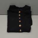 NENONA Women's 2026 Long Sleeve Fall Winter Sweater Dress Spring Fashion Button Elegant Business Casual Work Mini Dresses (Medium, Black)