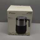 Tchibo Induction Milk Frother, 16.9 oz Capacity - Electric Coffee Frother for Hot and Cold Milk Froth - with Touch Button and Automatic Switch-off Function, Dishwasher-safe, Silver