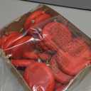 24 Pcs 4 Inch DIY Christmas Ornaments Red Blank Ball Ornament Xmas Plastic Matte Flat Discs Christmas Tree Hanging Ornament Decorations DIY Crafts Painting Drawing Stickers Decals