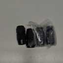 YSIL 4AN Hose End Fitting Female Fit for Braided Fuel Line Swivel Aluminum Black 4PCS