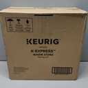Keurig K-Express Single Serve K-Cup Pod Coffee Maker, 3 Brew Sizes, Strong Button Feature, 42oz Removable Reservoir, Warm Stone