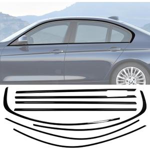 Stainless Steel Window Trim Chrome Delete for BMW F30 2012-2018 Black Window Trim Blackout Kit