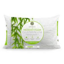 Memory Foam Pillows Queen Size 20×28 Inches  - Cooling Bed Pillows for Sleeping - Back, Stomach, Side Sleeper Firm, Comfy Cool Shredded - 1 Pack, Rayon Derived from Bamboo