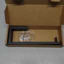 Hand Towel Holder, Towel Ring - Thicken SUS 304 Stainless Steel Towel Holder for Bathroom Wall, 8" Rectangular Modern Design Hand Towel Bar, Contemporary Hand Towel Rack - Matte Black (1PCS)