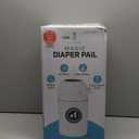 L.A. BABY Magic Diaper Pail - Patented 100% Odor-Free System with Child-Safe Lock - Award-Winning Design - No Refills Required - Works with Regular Trash Bags - White