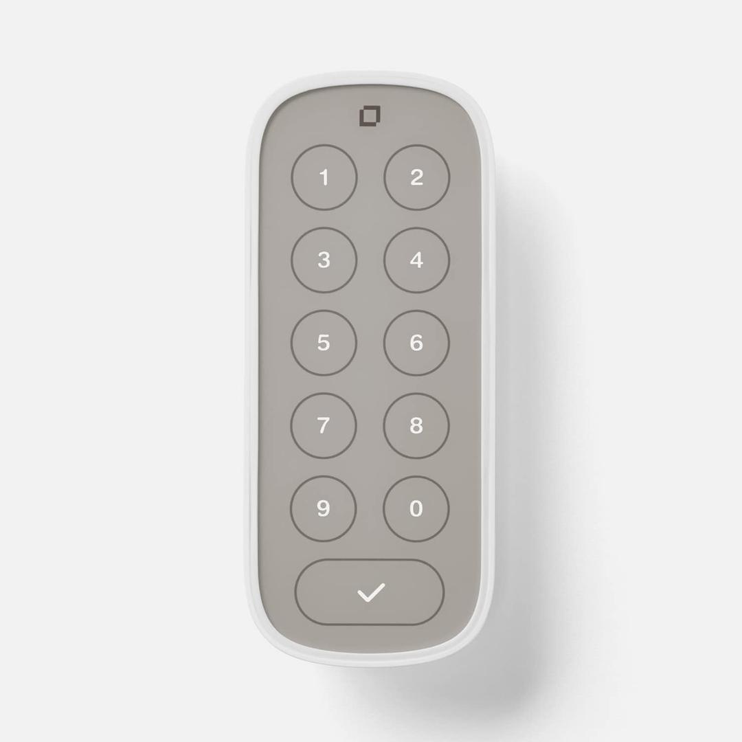 Level Keypad - Compatible with Any Level Lock or Bolt - Weatherproof with LED Backlight - Bluetooth-Enabled Door Lock Accessory for Keyless Entry (White)