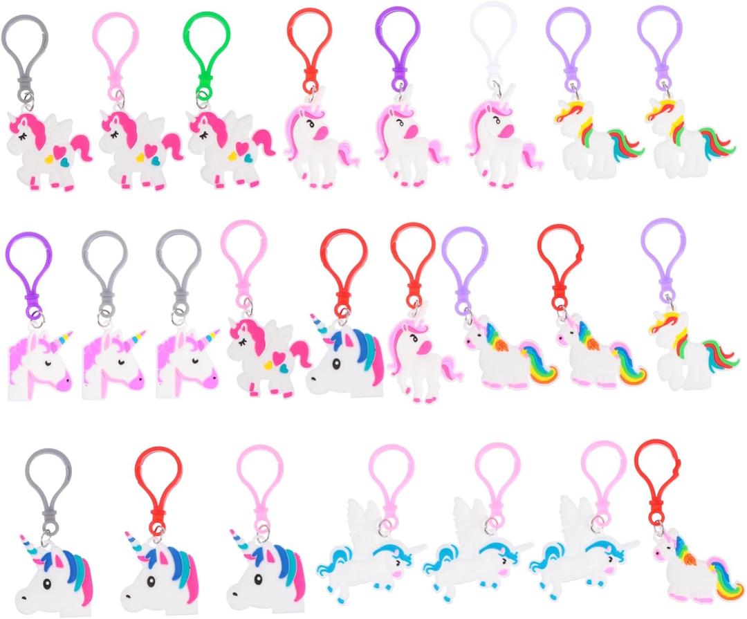 GALPADA Unique Cartoon Keyring Pendant Bag Hanging Ornament Party Supplies for Girls Boys and Girls