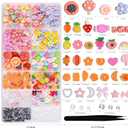 4175 Pcs Junk Case Charms Kit - Cute Charms for Junk Phone Cases with Storage Box and Tweezers, Flatback Resin Slime Charm for Nail Art DIY Crafts Jewelry Personalized Decor