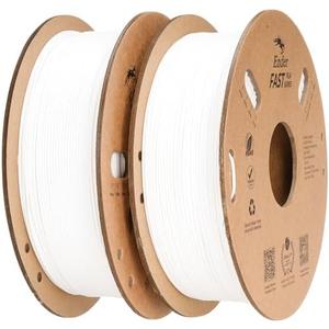 Creality Rapid PLA Filament for Ender3 V3 KE SE K1C 2Kg, 3D Printer Filament 1.75mm High Speed 300mm/s Ender Fast PLA Filament, Dimensional Accuracy +/- 0.02mm for Most FDM 3D Printers (White & White)