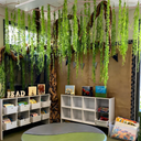 68.9ft Hanging Vines with 19.69ft Branches, Jungle Party Decorations