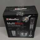 Mueller Multistick 5-in-1 Immersion Blender Handheld, 12 Speed Hand Mixer - Turbo Boost, Heaviest Duty Copper Motor, Titanium Blades Hand Blender, Milk Frother Wand, Whisk, Beaker, Chopper, Grey (Gray)