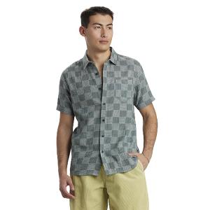 Unionbay Men's Bradley Short Sleeve Gauze Button Down Shirt, Snow Pine, XL