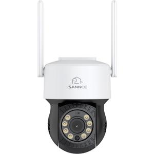 SANNCE 5MP WiFi Security Camera,Wireless IP Camera,Support 16X Image Electronic Magnification, AI Human Detection, Compatible with Alexa, 100ft Night Vision, Remote Access & Smart Motion Alerts