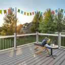 4 Pack String Light Poles for Outside, 10Ft Adjustable Outdoor Light Poles for String Lights, Outdoor Lighting Stand with Fork for Patio, Deck, Backyard, Garden, Party & Wedding