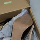 Womens Closed Toe Pointed Toe Pumps Heels, Buckle Ankle Strappy Dress Shoes for Women, Ladies Sexy Stiletto High Heeled Sandals (7.5, Black)