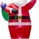 10 Foot Christmas Inflatable Santa Claus Carries The Package Christmas Blow up Indoor Outdoor Yard Decoration- WM - 10