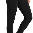 baleaf Women's Fleece Lined Leggings Water Resistant Thermal Winter Warm Tights High Waisted with Pockets Running Gear, Medium