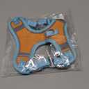 Cat Harness and Leash Set Escape Proof for Kitten Walking, Soft Adjustable Top Handle Vest Harnesses for Cats, Easy Control Breathable Reflective Small Medium Large, Blue Orange, S