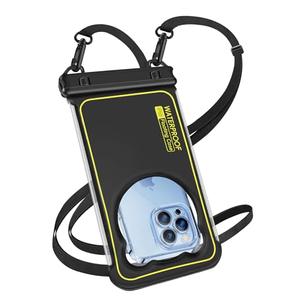 MR.LUYU Waterproof Phone Pouch Floating, IP68 Waterproof Phone Case Dry Bag for iPhone 16 Pro Max 15 14 13 S25 - Beach Cruise Ship Travel Essentials - Underwater Screen Touchable, Up to 6.8'' Black, Pack of 2