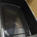 IRIS USA XX-Large High Sided Cat Litter Box, Scatter Shield, Black