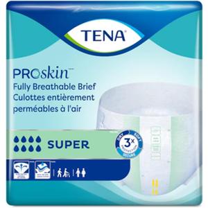 Tena ProSkin Super Adult Incontinence Brief L Heavy Absorbency Overnight, 67501, 56 Ct