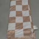 Checkered Minky Baby Blanket 30 x 40 Inches for Boys Girls, Soft Plush Receiving Blanket with Dotted Back, Gift for Toddler Newborn Infant Christmas Birthday Baby Shower