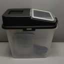 Mighty Tuff Airtight Dog Food Storage Container, Up to 36 lbs, with Portion Scoop  BPA Free Airtight Pet Food Bin on Wheels