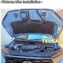 TSUBASA Hood Lift Supports for Honda Pilot YG1 YG2 4th 2023 2024 2025 Front Bonnet Modify Gas Struts Shocks Damper Spring Rod 2PCS (Normal Black)