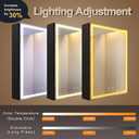 KWW LED Lighted Bathroom Medicine Cabinet with Sockets & USBs, Defogger, Dimmable, 3 Color Light Makeup Mirror, Easy to Install, Wall Mounted Cabinet (Left hinge-20 * 28)