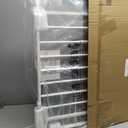 Babelio Removable & No Bottom Bar Baby Gate, 29-43", 36" H Hardware Mounted (Drill Needed)| Wide Walk-Thru| Auto-Close Safety Dog/Pet Gate for Stairs & Doorways (White)