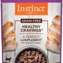 Instinct Healthy Cravings Natural Wet Cat Food Topper, Grain Free Recipe - Real Rabbit, 3 oz. Pouches, EXP December 19 2026 (Pack of 24)