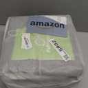 6-Pack Foldable Fabric Storage Cubes 11x11 Inch, Sturdy Cube Organizer Bins with Leather Handles, Storage Baskets for Closet Shelves and Home Organization(White/Gray)