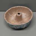 2 Pack Silicone Cake Pan Nonstick,10 Inch, Silicone Cake Molds,Pound Cake Pan, Baking Cake Pan for Jello,Gelatin,Cake,Brownie and BreadPink+Blue