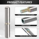 20 Pcs Weldable Barrel Hinges 3 Weld On Barrel Hinges, Carbon Steel Weldable Bullet Door Hinges, Heavy Duty Detachable Gate Hinge for Swing Door, Trailer Ramp, Pin OD 1/2 inch