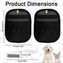 1 Pair Pet Hair Removal Gloves, Reusable Five-Finger Electrostatic Grooming Remover Gloves with Comb Brush Tool Supplies for Cat Dog Hair Removal on Furniture Couch Pet Bed Carpet Rug Curtains
