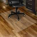 Kuyal Clear Chair mat for Hardwood Floor 30 x 48 inches Transparent Floor Mats Wood/Tile Protection Mat for Office & Home (30" X 48" Rectangle)