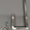 JOPOFI Hand Towel Holder, Towel Ring - Thicken SUS 304 Stainless Steel Towel Holder for Bathroom Wall, 8" Rectangular Modern Design Hand Towel Bar, Contemporary Hand Towel Rack - Brushed Nickel (1PCS)