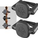 BBsecure Baby Gate Banister Adapter, Wall to Banister Mounting Kit for Baby Gates, 2 Pack No Hole Stairway Safety Adapter, Compatible with Mesh & Metal Gates on Posts 1.5"3.5" Wide, Black