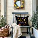 Halloween Decorative Pillow Covers Colorful Sanderson Sisters / Amuck / Hocus Pocus Pillowcases 18x18 Inch Happy Halloween Theme Home Decor Cushion Covers 4Pack for Sofa Couch Patio (Black, 1818)