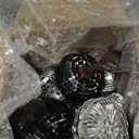 Lenwen 12 Pcs Artificial Disco Pumpkin Glitter Mirror Pumpkin for Decorating Fall Farmhouse Hanging Ornament Harvest Decor for Halloween Thanksgiving Table Centerpiece(Orange, Sliver, Black, Purple)