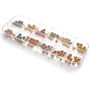 120pcs Tiny Mini Pearl Buttons Size 4mm(5/32") for Tiny Clothing Accessories DIY Supplies (12 Colors Mixed)