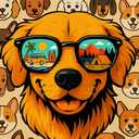 XKOIYOU 5D Diamond Painting Kits for Adults Cool Dog with Sunglasses Full Round Drill Diamond Art Kits Diamond Dots Crystal Rhinestone Crafts Home Wall Decor Gift 12x16 Inch, 11.8x15.7in