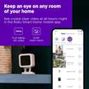 Roku Indoor Camera for Home Security, 1-Pack - Wired Security Camera with 1080p HD Color Night Vision, Works with Alexa & Google, Motion & Sound Detection, Built-in Siren, 90-Day Subscription Included